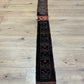 Antik Orientteppich handgeknüpft Zeltbehang naturfarben 180x17 cm