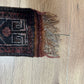 Antik Orientteppich handgeknüpft Zeltbehang naturfarben 180x17 cm