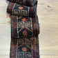 Antik Orientteppich handgeknüpft Zeltbehang naturfarben 180x17 cm