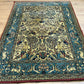 Handgeknüpfter Ghom Orientteppich mit Jagdmotiv 155 x 103 cm