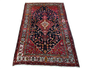 Handgeknüpfter Sarough Art Deco Orientteppich 203 x 132 cm