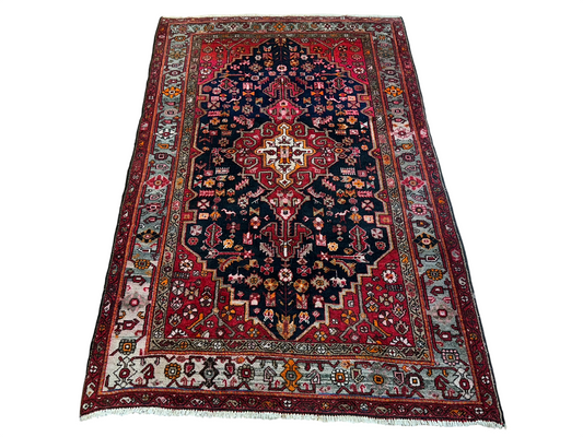 Handgeknüpfter Sarough Art Deco Orientteppich 203 x 132 cm