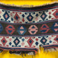Antik Orientteppich handgeknüpft Anatolien Kelim naturfarben 68x44 cm