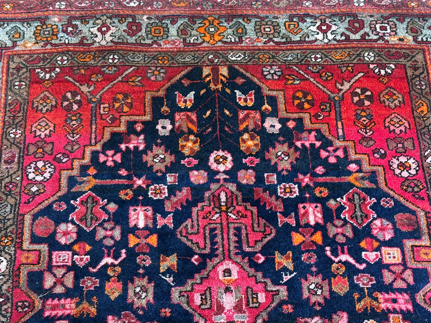 Handgeknüpfter Sarough Art Deco Orientteppich 203 x 132 cm