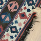 Antik Orientteppich handgeknüpft Anatolien Kelim naturfarben 68x44 cm