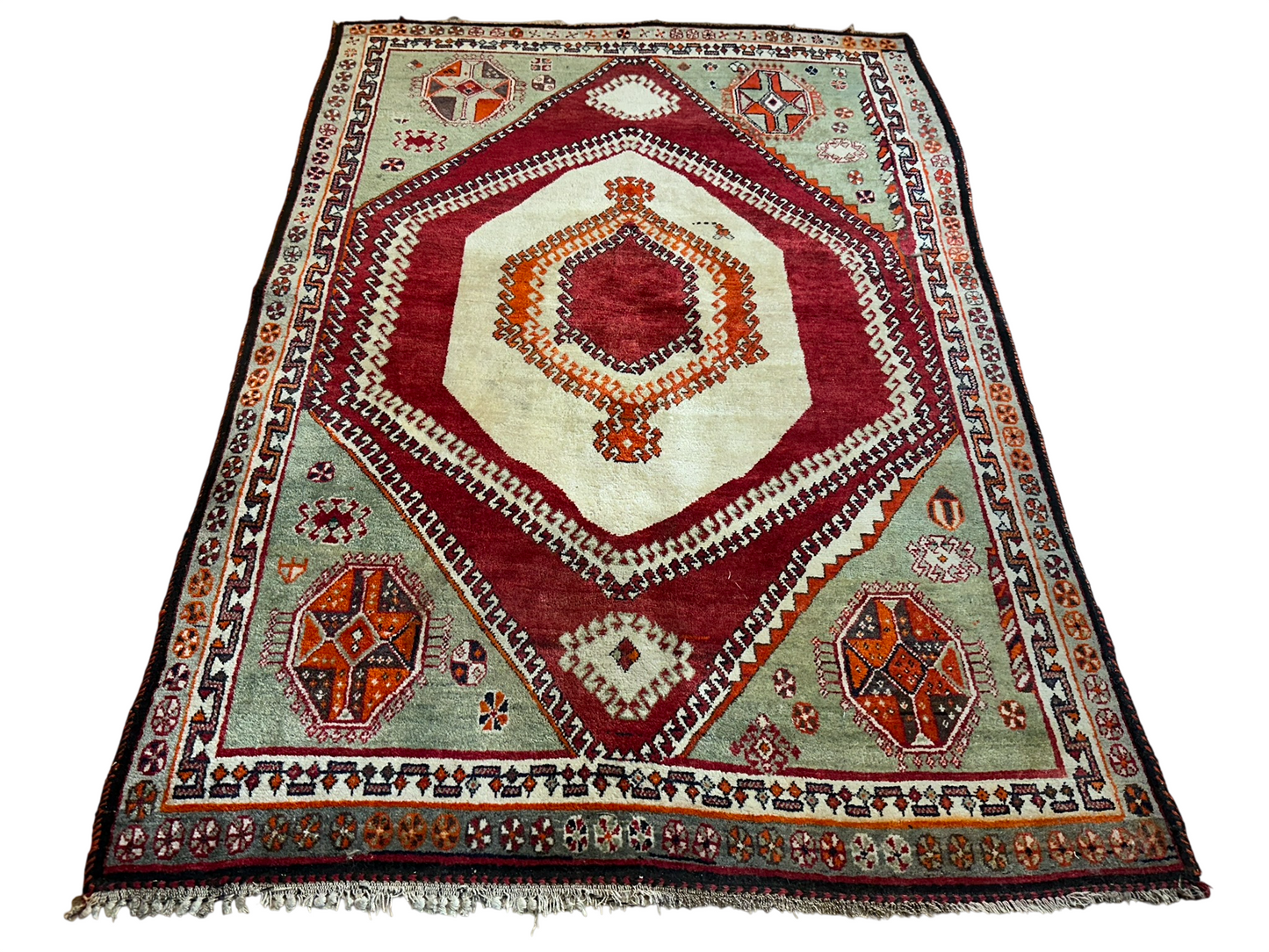 Handgeknüpfter Gashgai Orientteppich Naturfarben 200x151cm