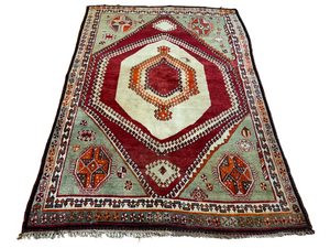 Handgeknüpfter Gashgai Orientteppich Naturfarben 200x151cm