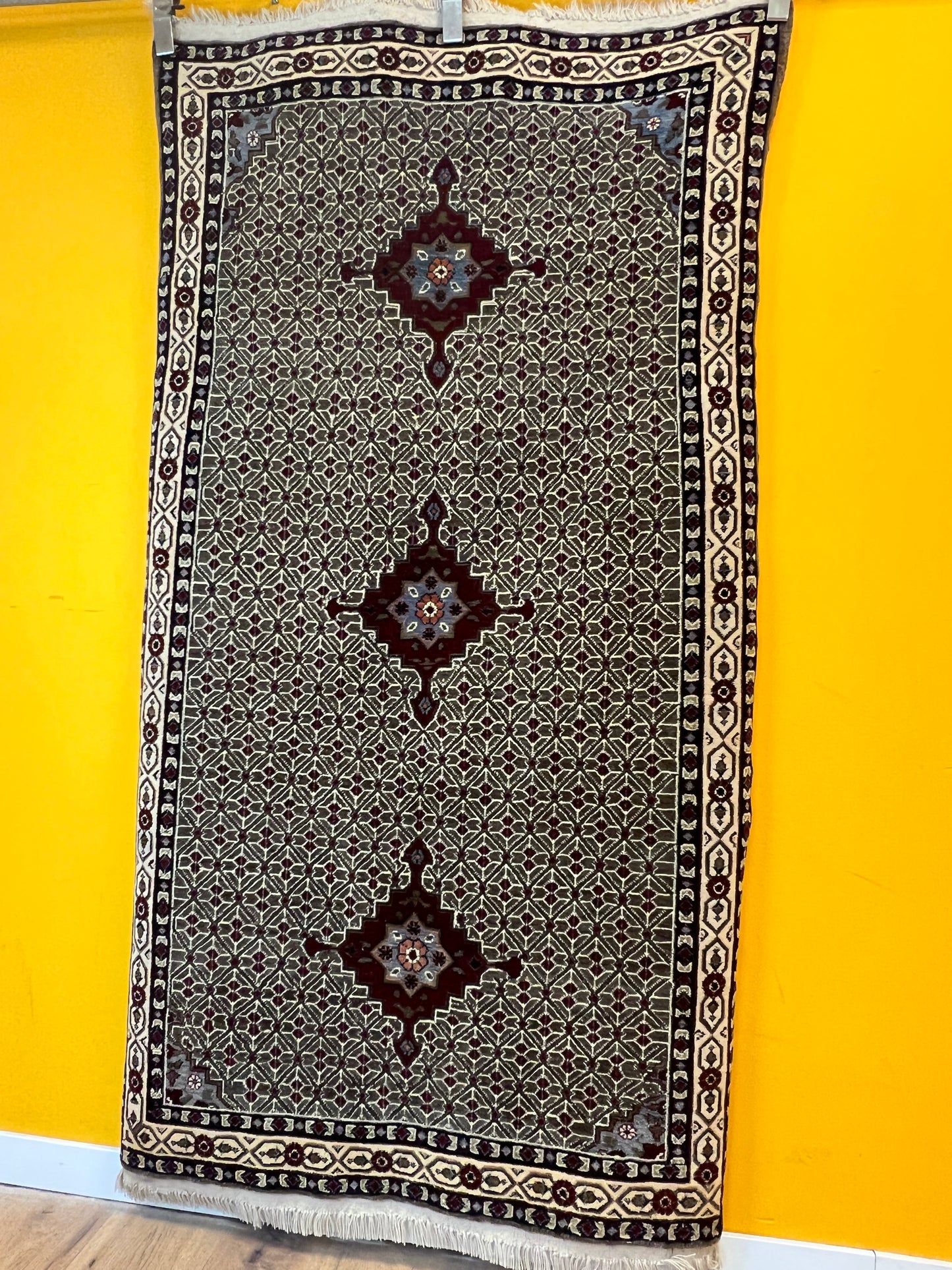 Handgeknüpfter Perser Orientteppich - Hamadan, Korkwolle, 180x100 cm