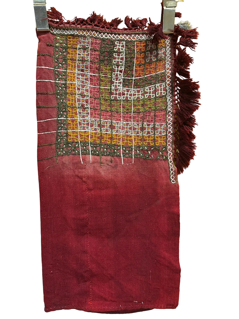 Antik Orientteppich handgeknüpft Anatolien Kelim Nturfarben 78x38 cm