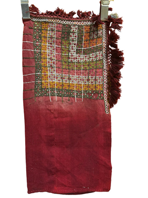 Antik Orientteppich handgeknüpft Anatolien Kelim Nturfarben 78x38 cm