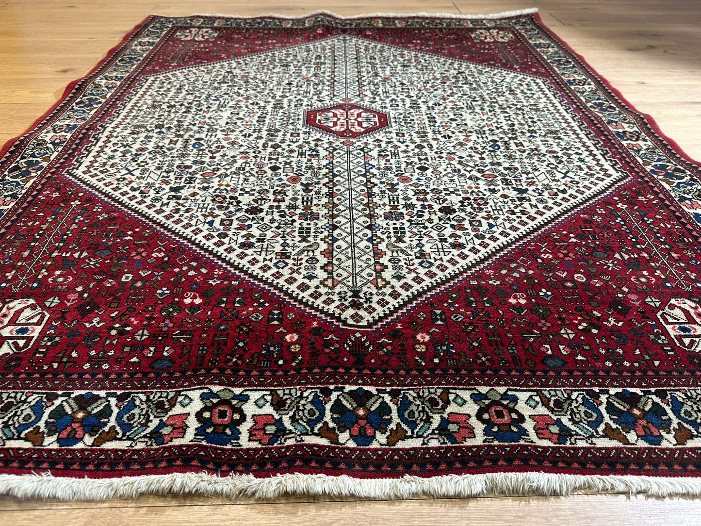 Handgeknüpfter Gashgai Orientteppich Naturfarben 200x151cm