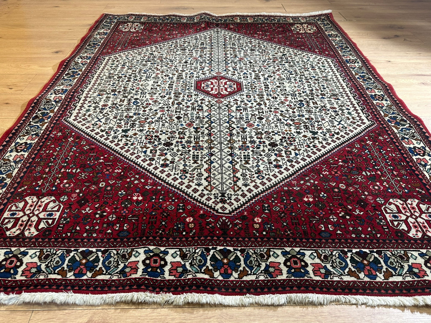 Handgeknüpfter Gashgai Orientteppich Naturfarben 200x151cm