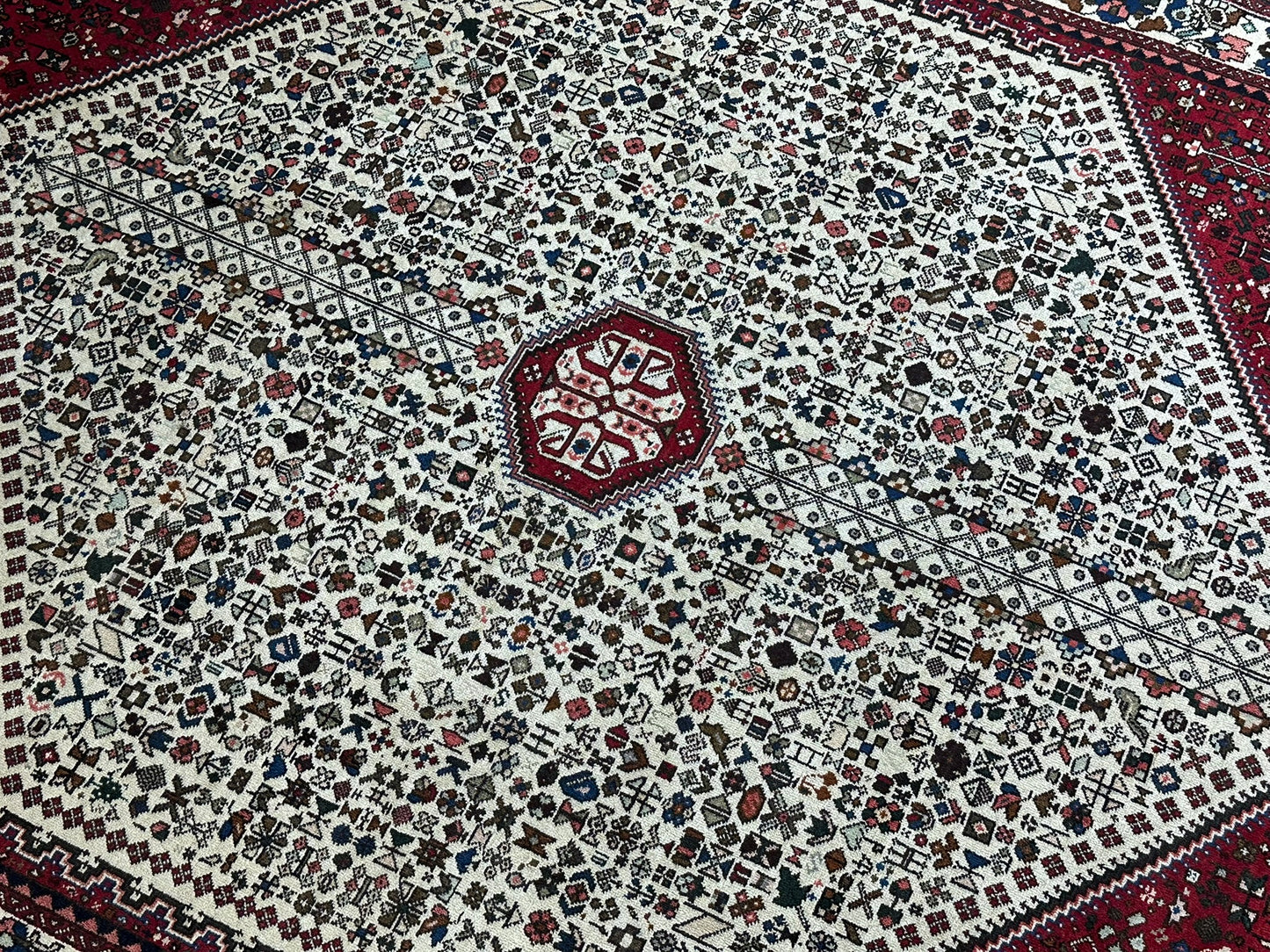 Handgeknüpfter Gashgai Orientteppich Naturfarben 200x151cm