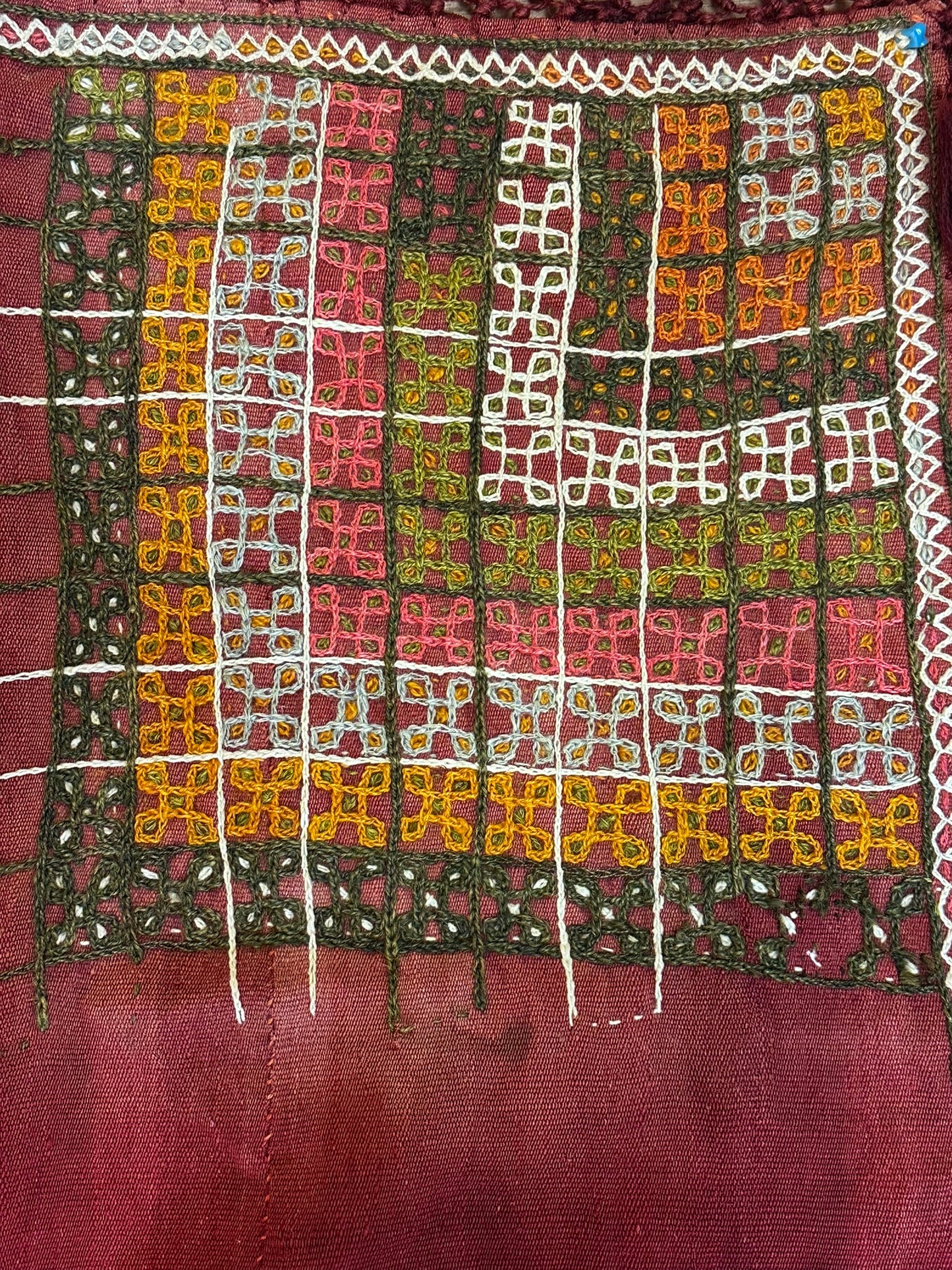 Antik Orientteppich handgeknüpft Anatolien Kelim Nturfarben 78x38 cm