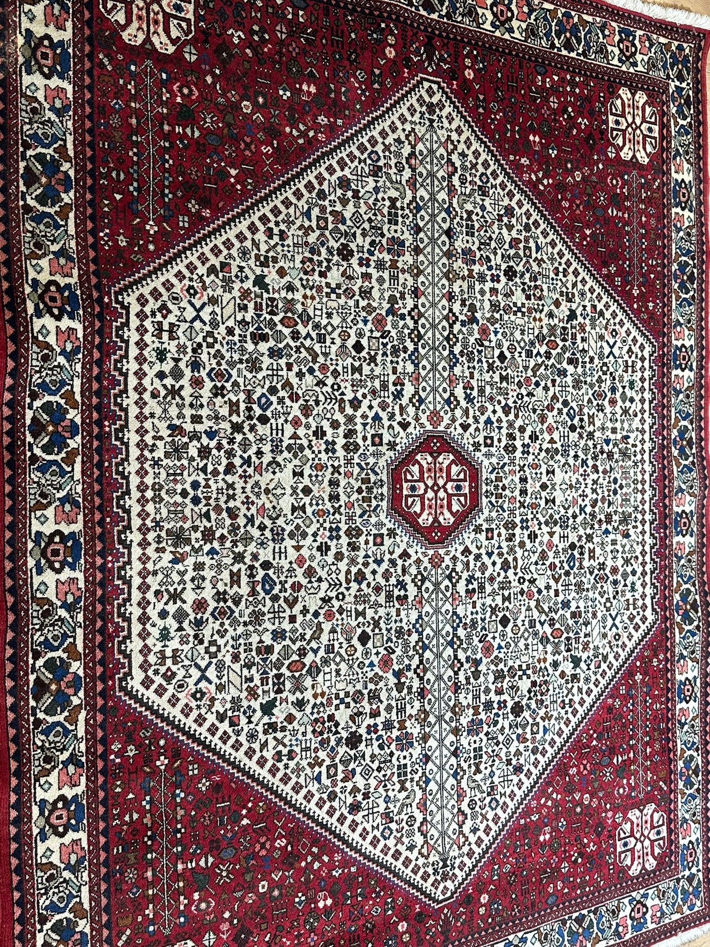 Handgeknüpfter Gashgai Orientteppich Naturfarben 200x151cm