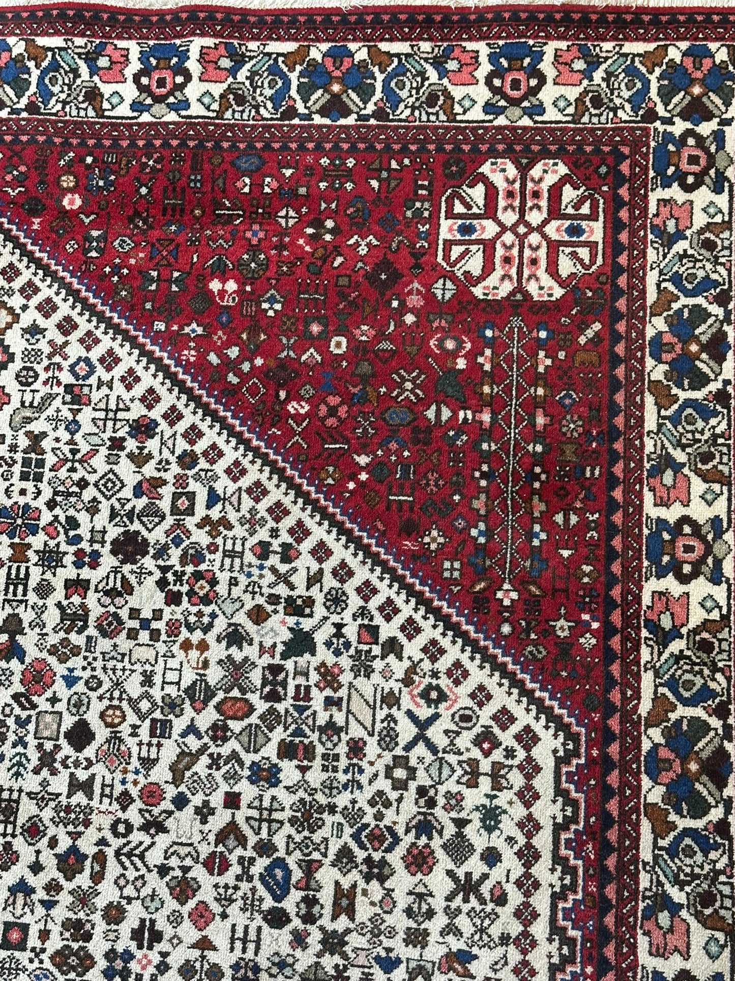 Handgeknüpfter Gashgai Orientteppich Naturfarben 200x151cm