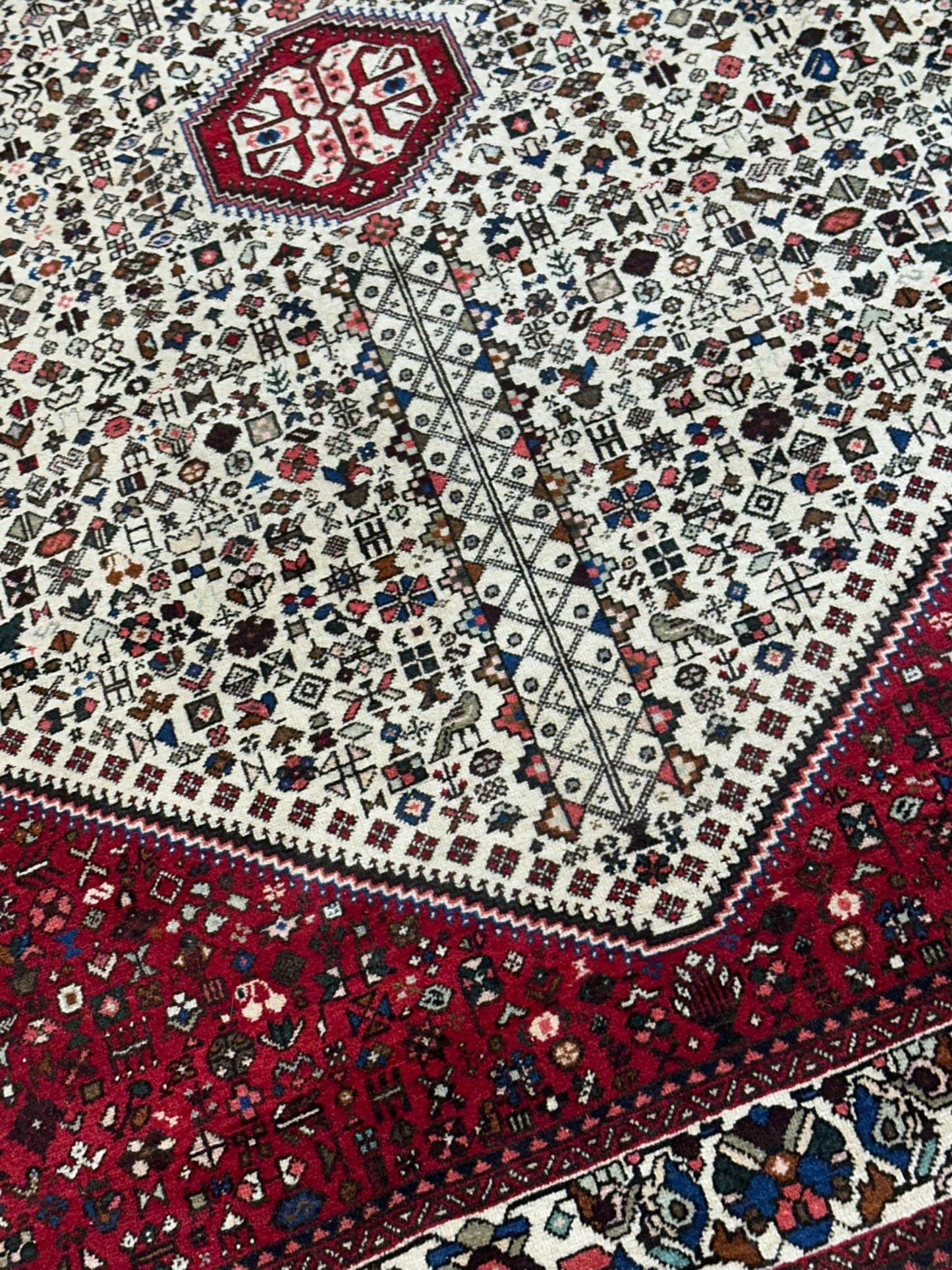 Handgeknüpfter Gashgai Orientteppich Naturfarben 200x151cm