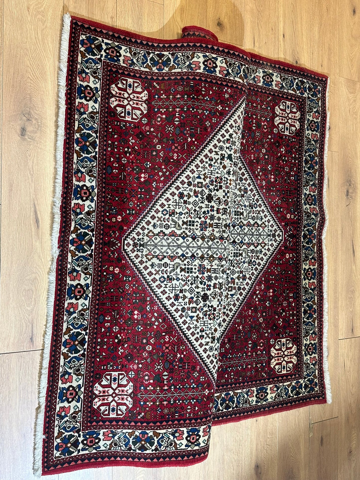 Handgeknüpfter Gashgai Orientteppich Naturfarben 200x151cm