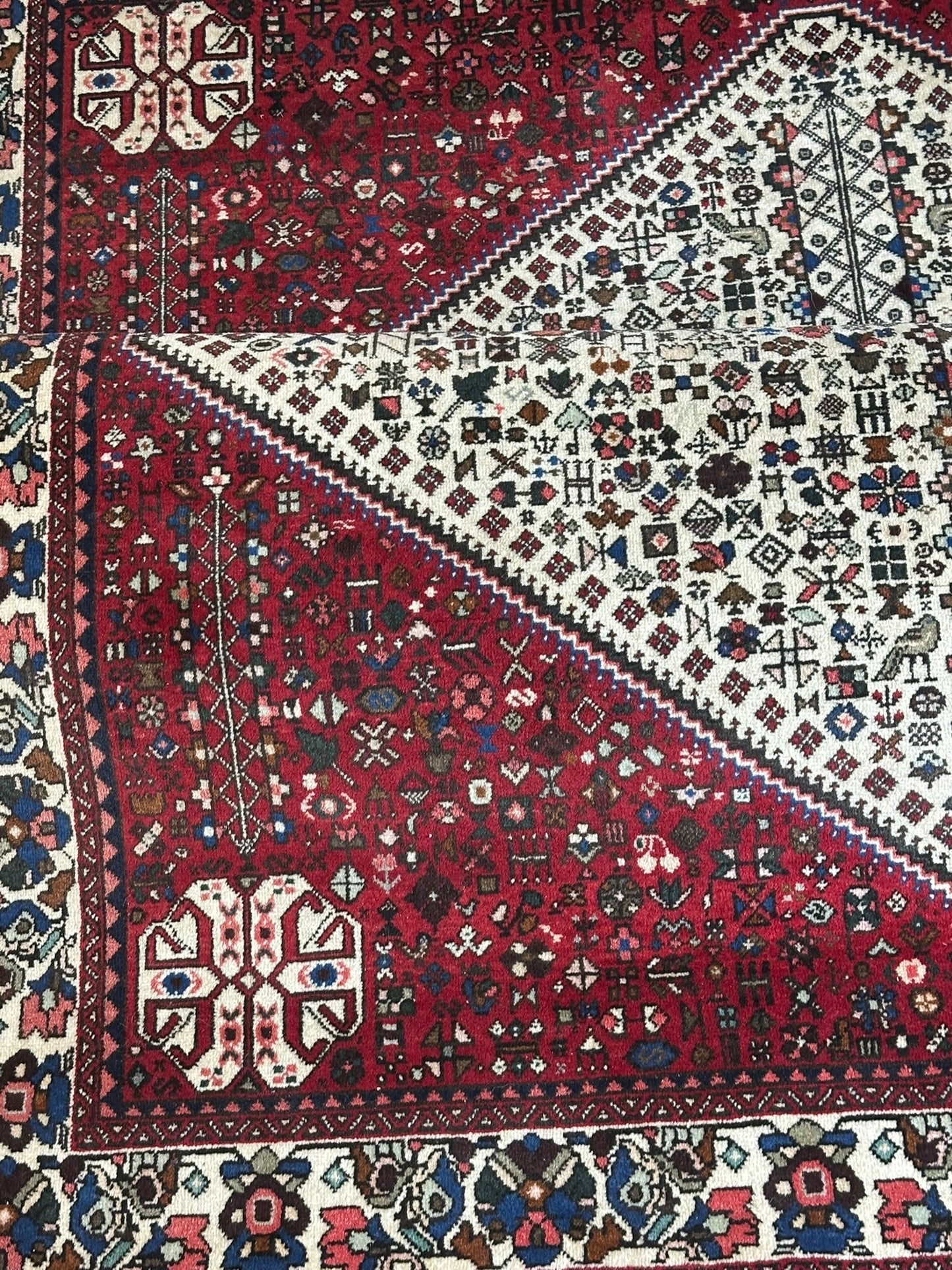 Handgeknüpfter Gashgai Orientteppich Naturfarben 200x151cm