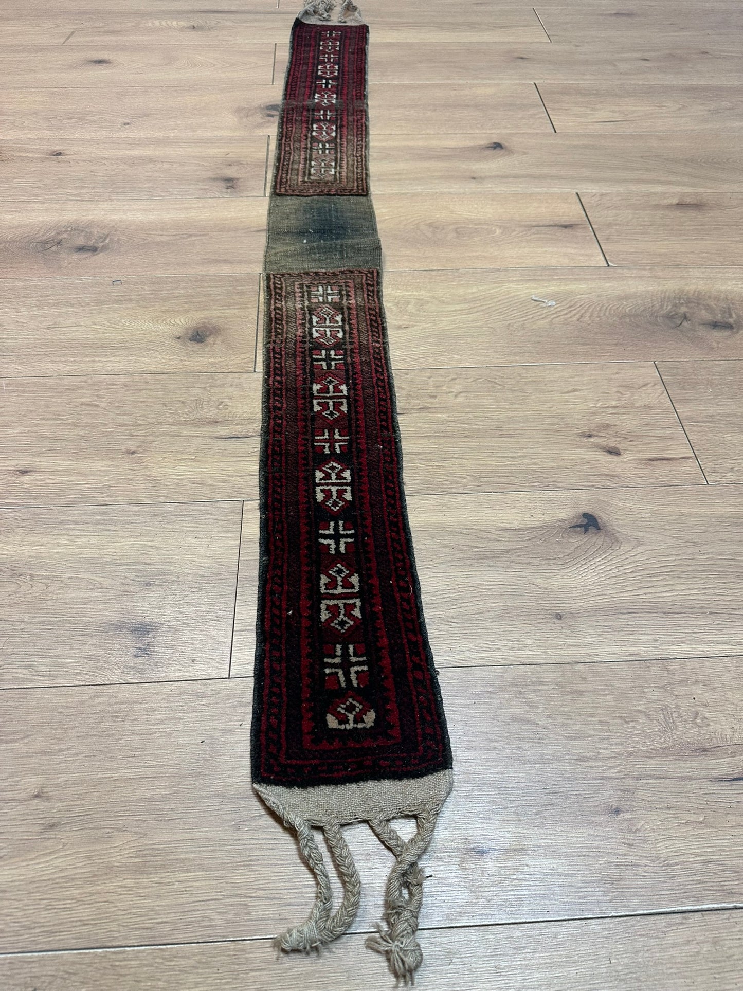 Antik Orientteppich handgeknüpft Jomut Buchara Nturfarben160x15 cm