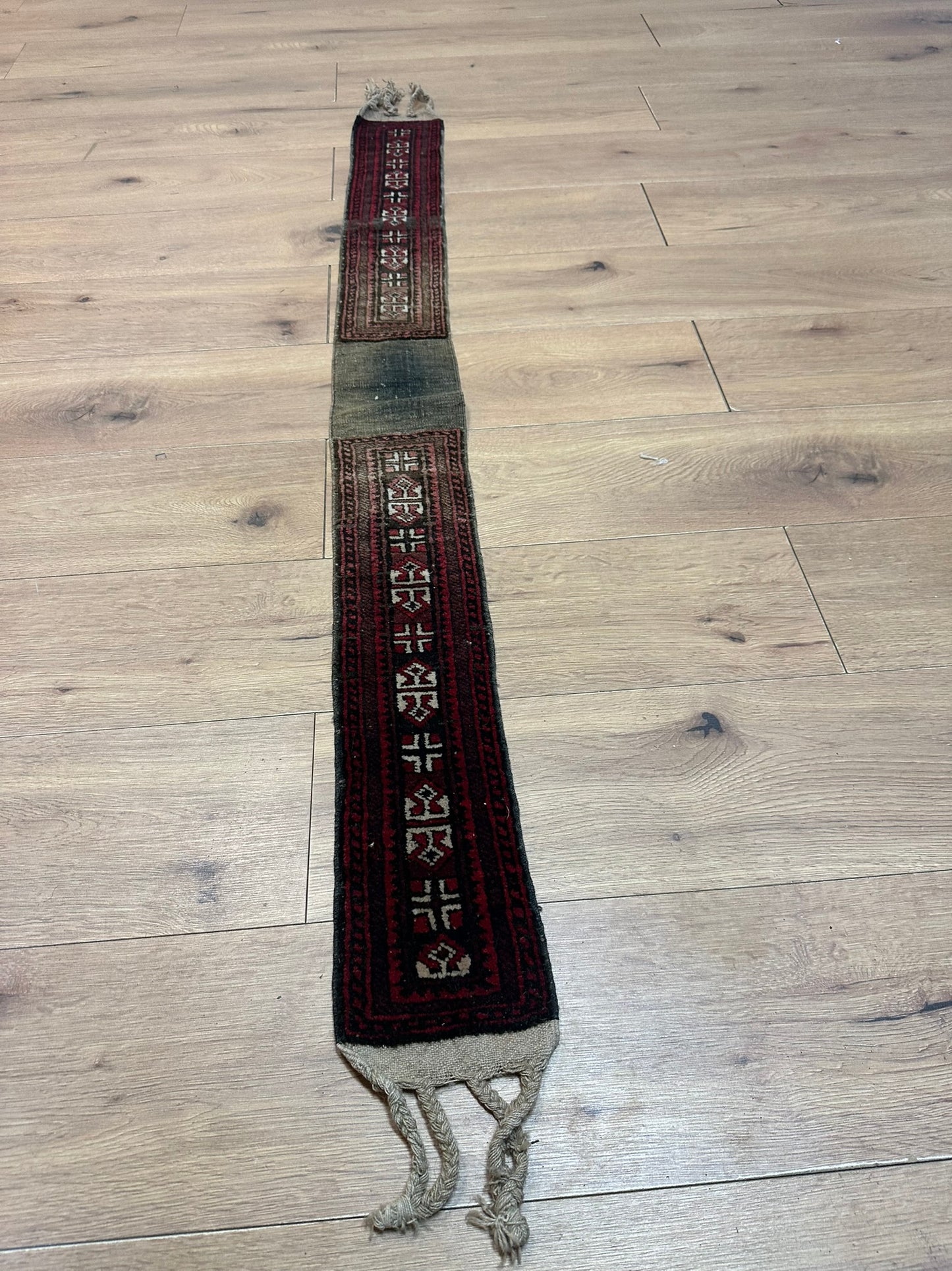 Antik Orientteppich handgeknüpft Jomut Buchara Nturfarben160x15 cm