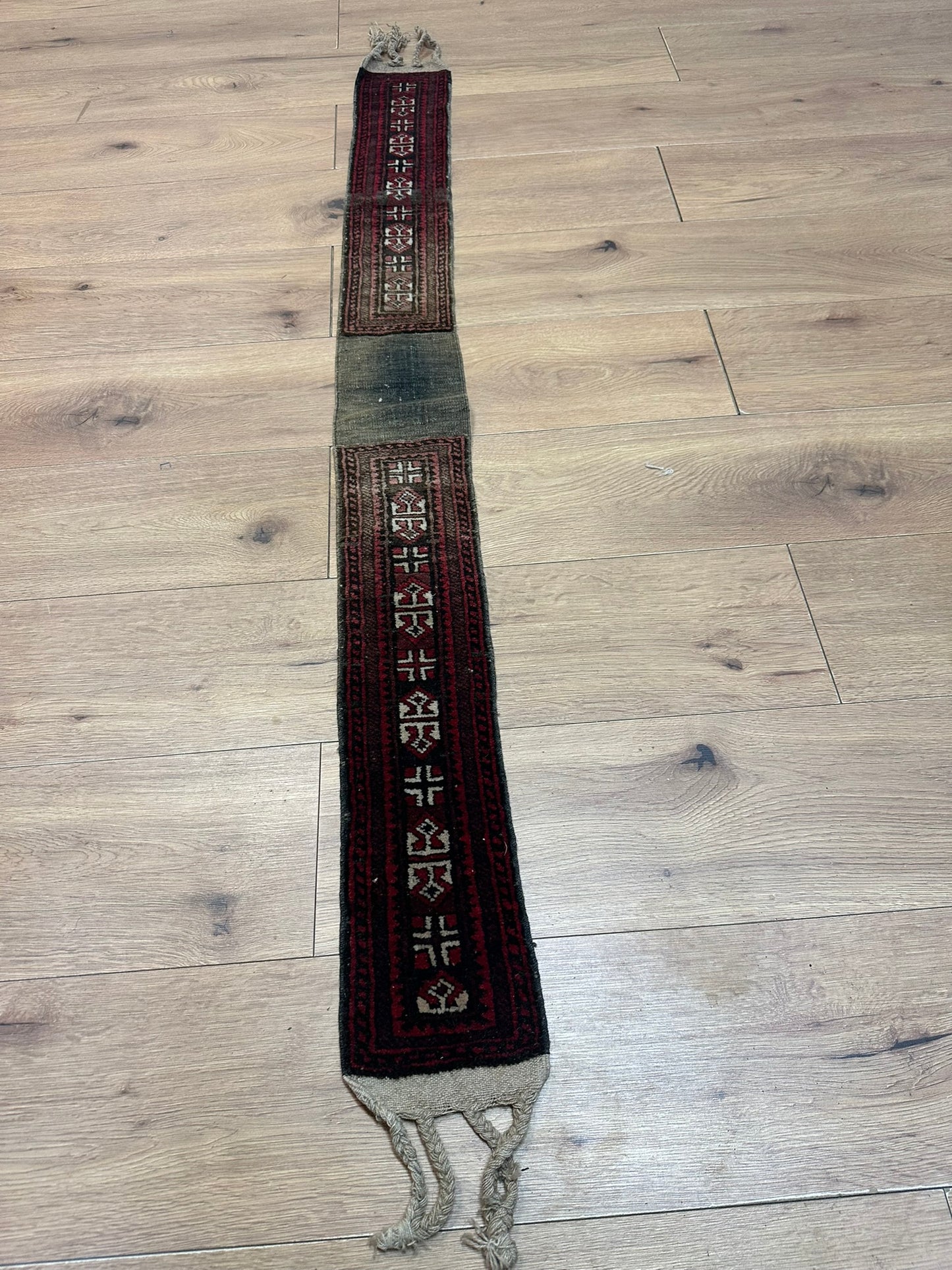Antik Orientteppich handgeknüpft Jomut Buchara Nturfarben160x15 cm