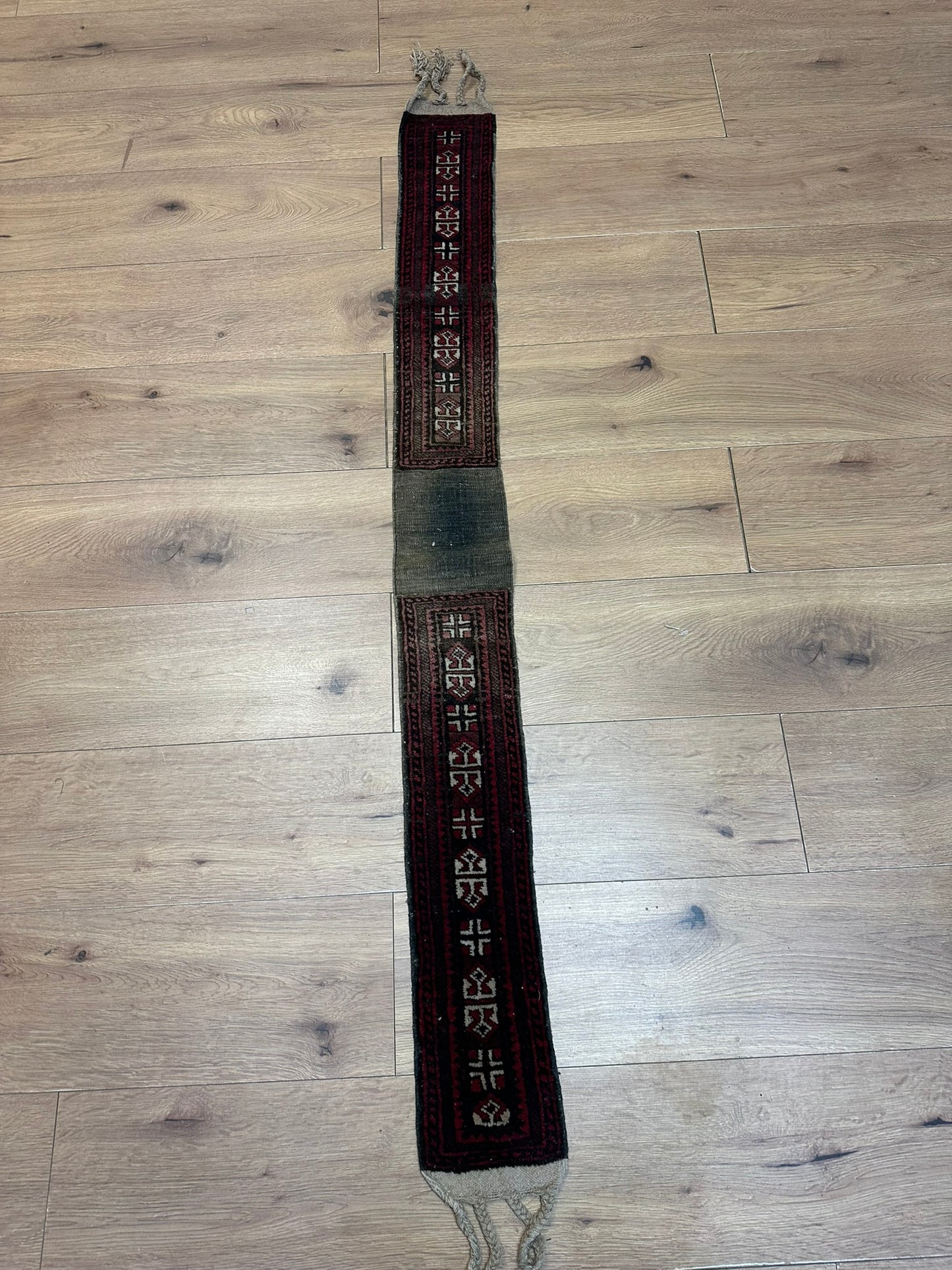 Antik Orientteppich handgeknüpft Jomut Buchara Nturfarben160x15 cm