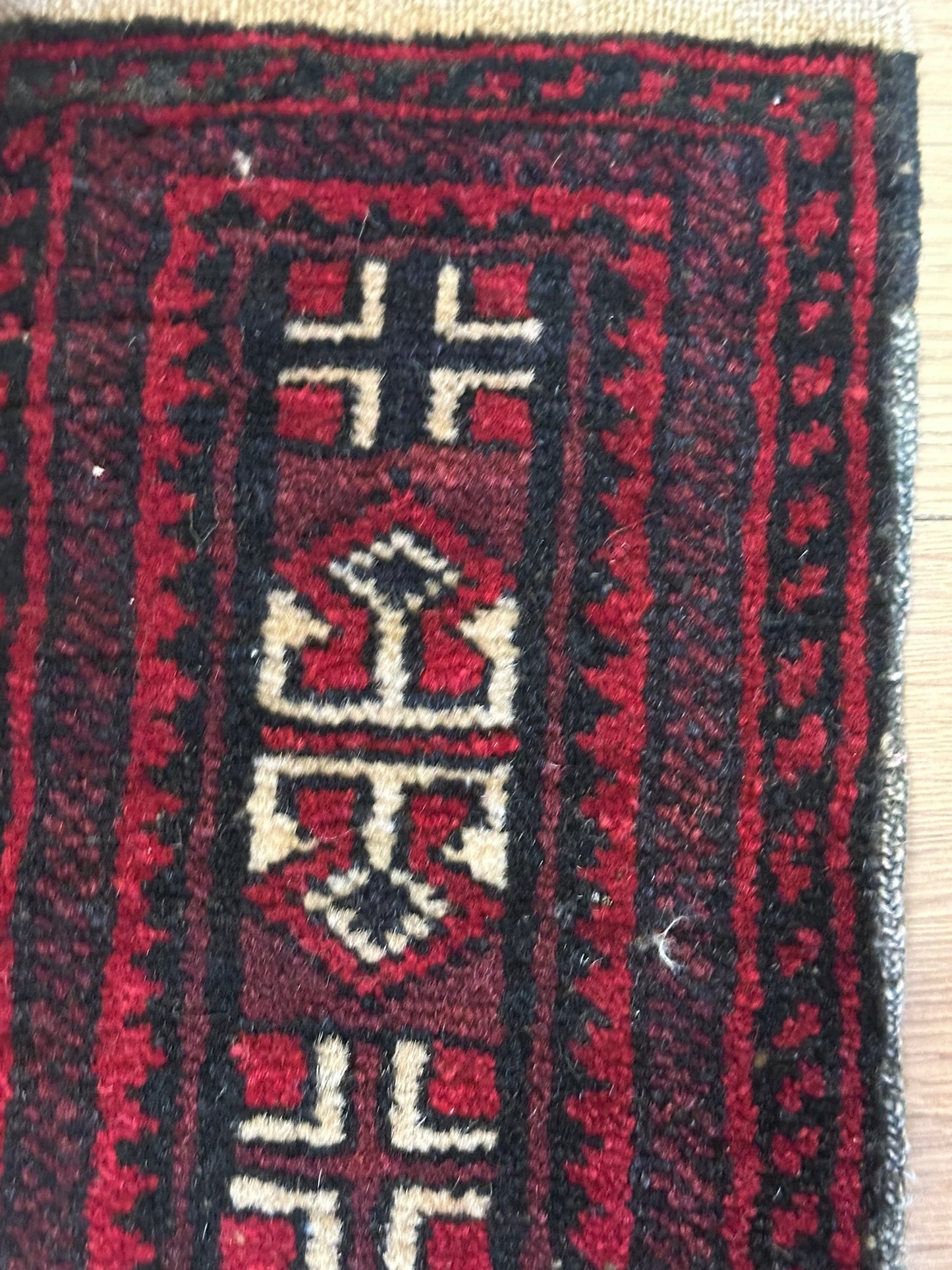 Antik Orientteppich handgeknüpft Jomut Buchara Nturfarben160x15 cm