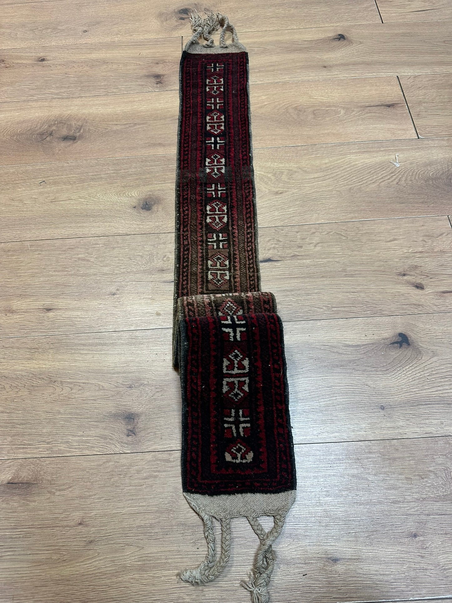 Antik Orientteppich handgeknüpft Jomut Buchara Nturfarben160x15 cm