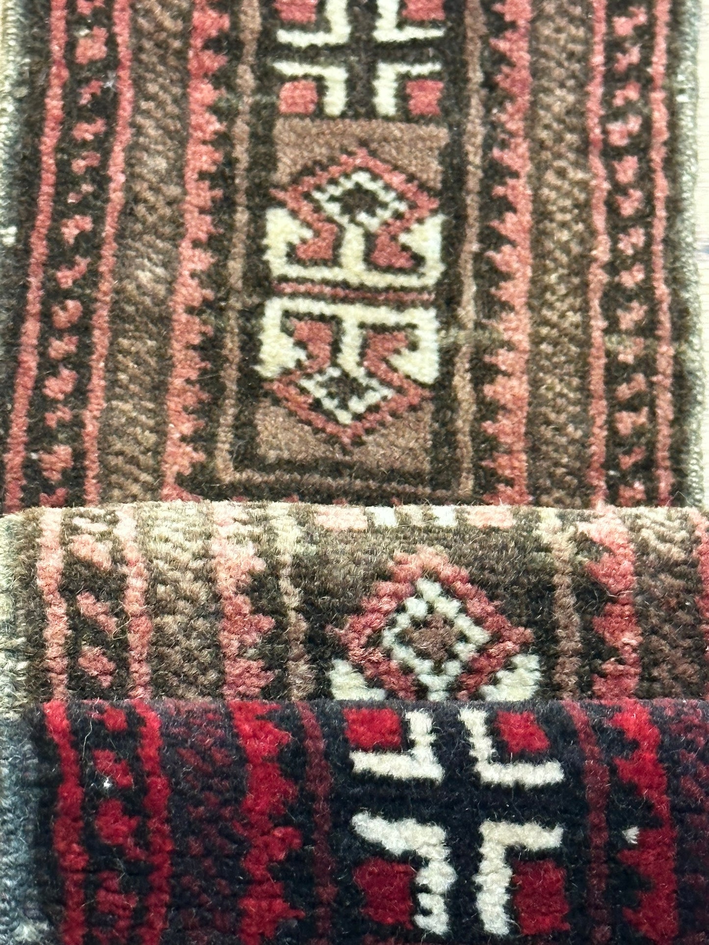 Antik Orientteppich handgeknüpft Jomut Buchara Nturfarben160x15 cm