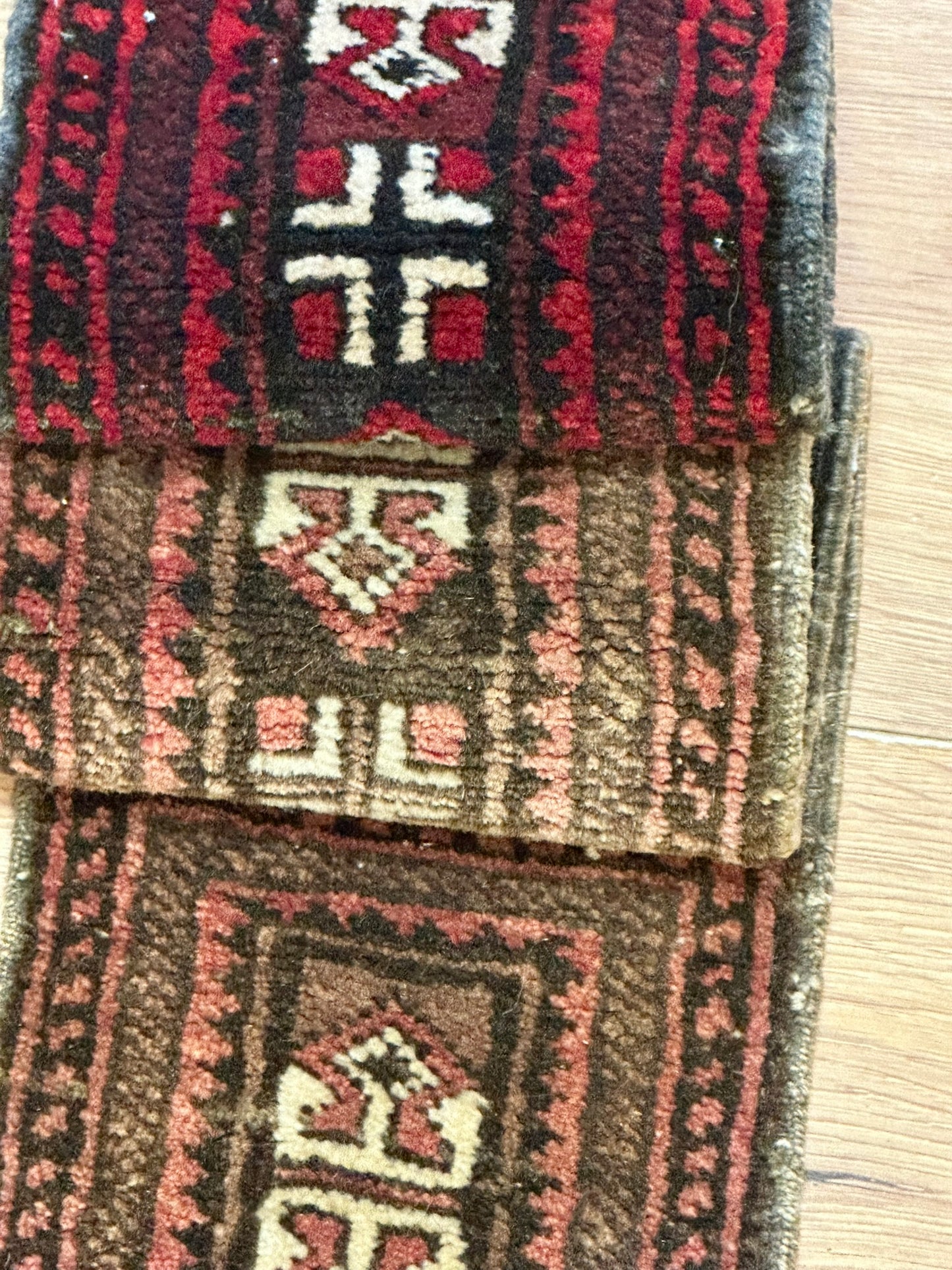 Antik Orientteppich handgeknüpft Jomut Buchara Nturfarben160x15 cm