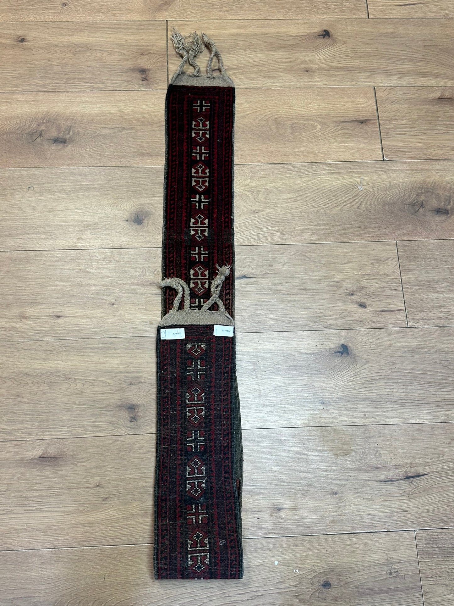 Antik Orientteppich handgeknüpft Jomut Buchara Nturfarben160x15 cm