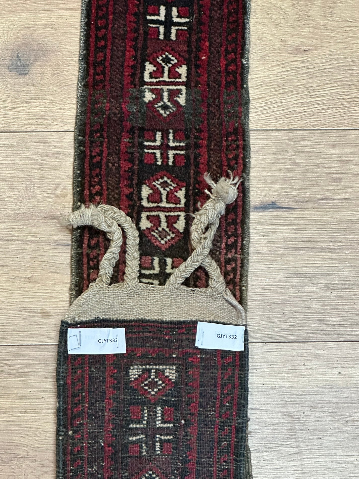 Antik Orientteppich handgeknüpft Jomut Buchara Nturfarben160x15 cm