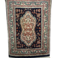 Antik Orientteppich handgeknüpft Ghom Naturfarben 70x50 cm