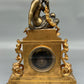 Antike Kaminuhr  Klassischer Charme Uhr mit Bronze Skulptur Frankreich