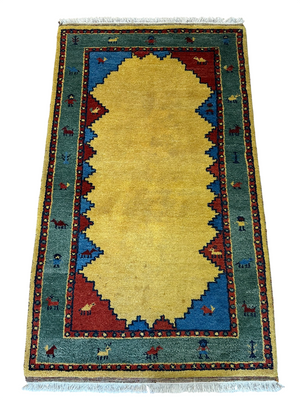 Handgeknüpfter Gabbeh Teppich Indien 157 x 97 cm