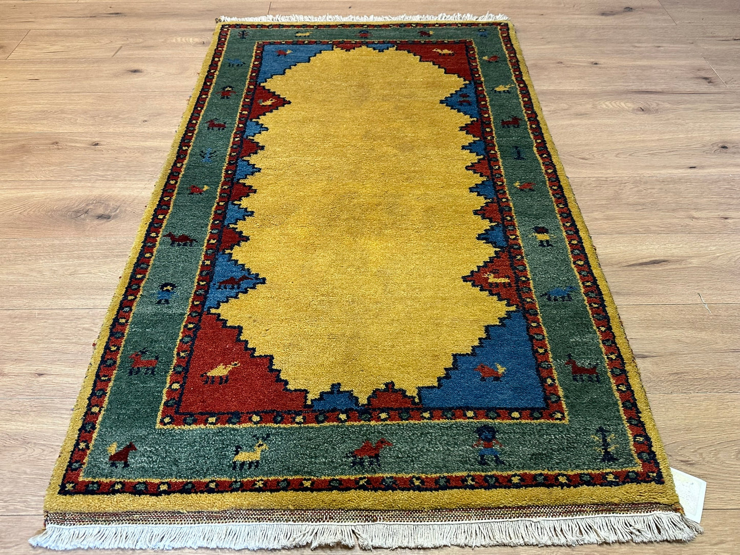 Handgeknüpfter Gabbeh Teppich Indien 157 x 97 cm