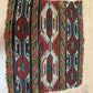 Antik Orientteppich handgeknüpft Sumack Kelim Naturfarben 50x45 cm
