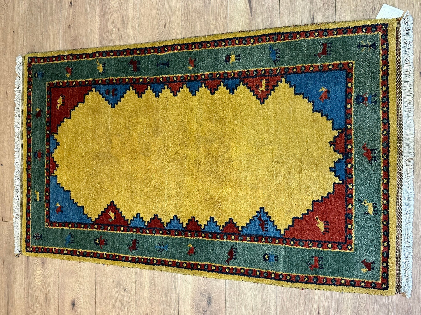 Handgeknüpfter Gabbeh Teppich Indien 157 x 97 cm
