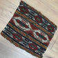 Antik Orientteppich handgeknüpft Sumack Kelim Naturfarben 50x45 cm
