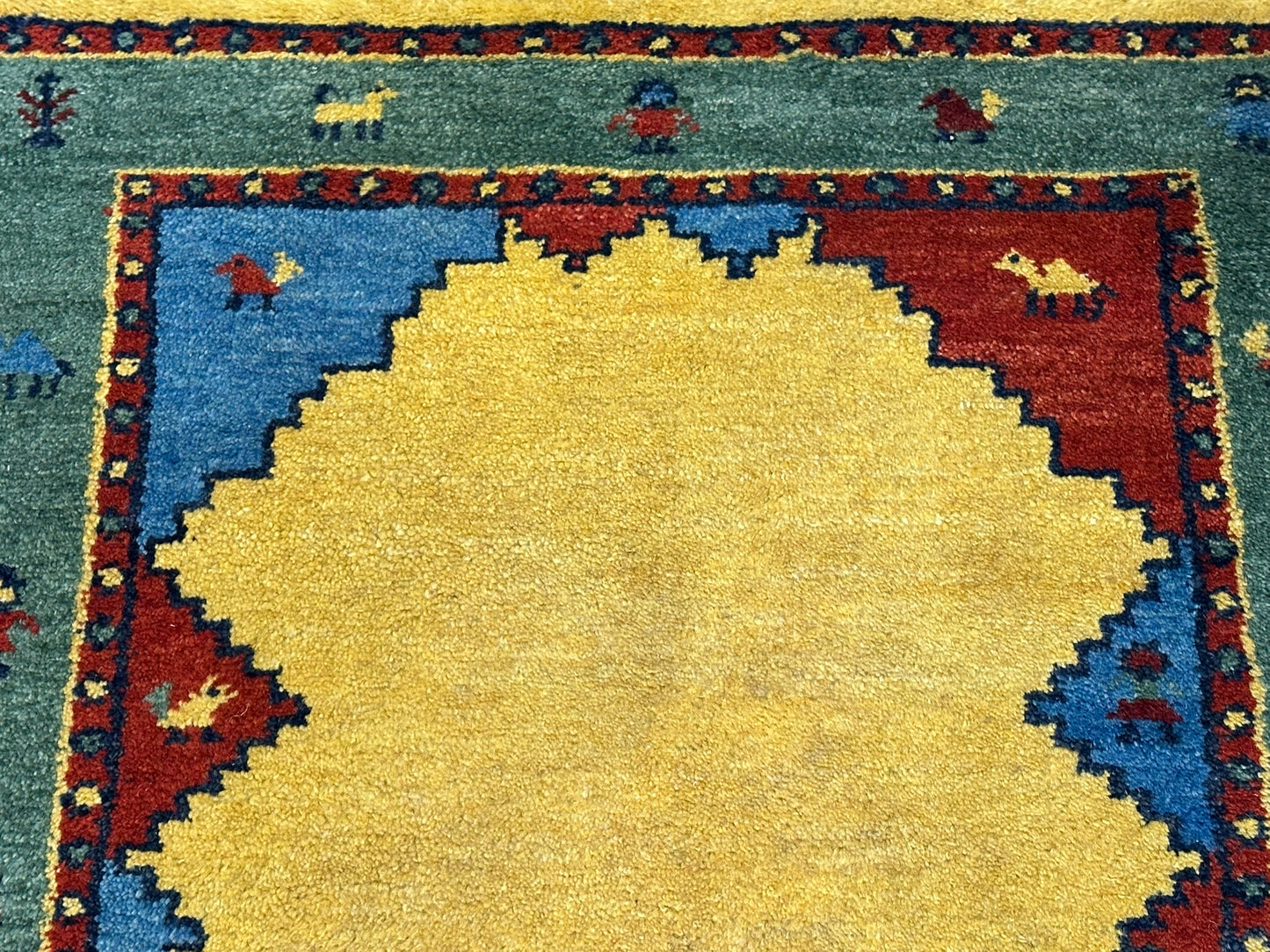 Handgeknüpfter Gabbeh Teppich Indien 157 x 97 cm