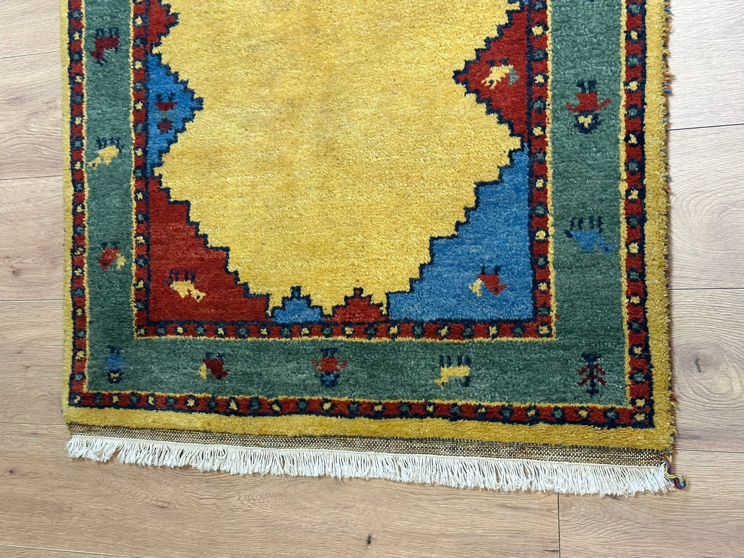 Handgeknüpfter Gabbeh Teppich Indien 157 x 97 cm