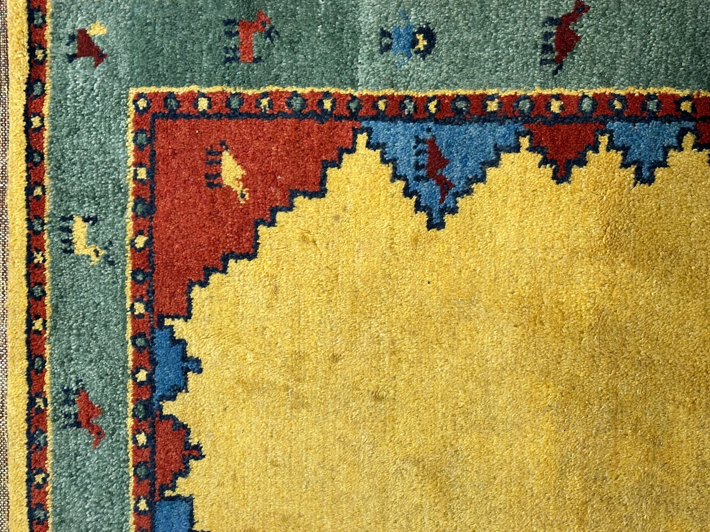 Handgeknüpfter Gabbeh Teppich Indien 157 x 97 cm