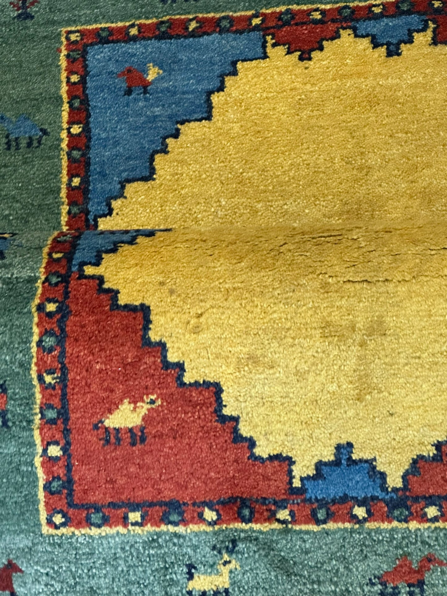 Handgeknüpfter Gabbeh Teppich Indien 157 x 97 cm