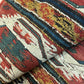 Antik Orientteppich handgeknüpft Sumack Kelim Naturfarben 50x45 cm