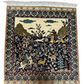 Orientteppich handgeknüpft Hereke Seide Bilderteppich 60x55 cm
