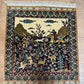 Orientteppich handgeknüpft Hereke Seide Bilderteppich 60x55 cm
