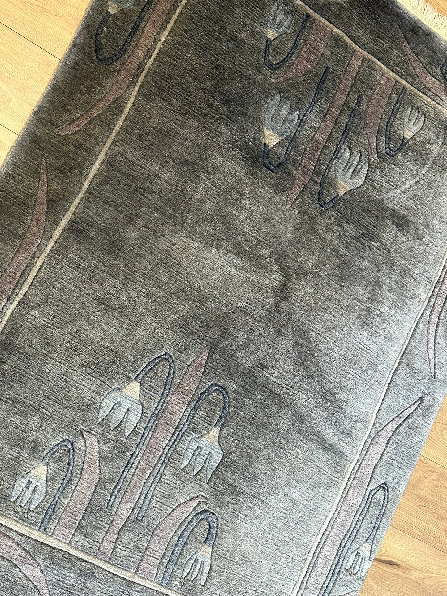 Handgeknüpfter Gabbeh Teppich Indien 177 x 120 cm