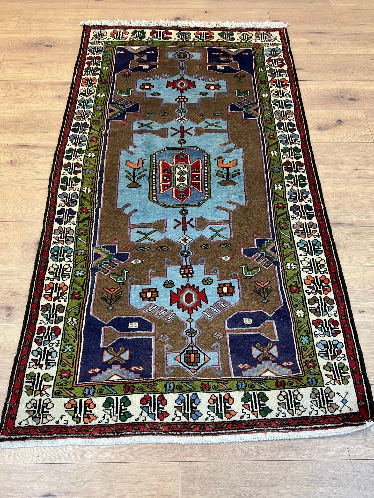 Handgeknüpfter Perser Orientteppich Hamadan 190x102 cm