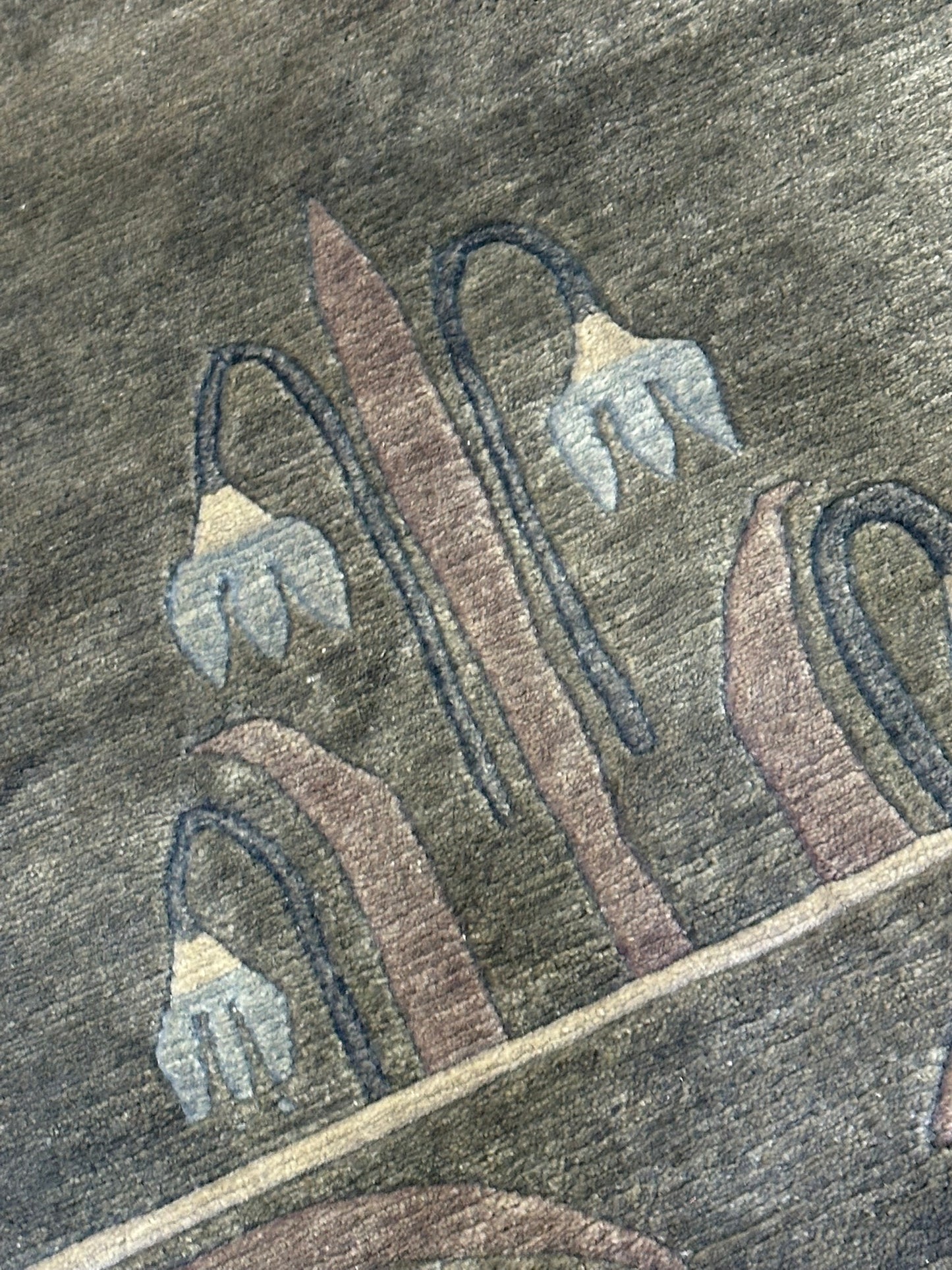 Handgeknüpfter Gabbeh Teppich Indien 177 x 120 cm
